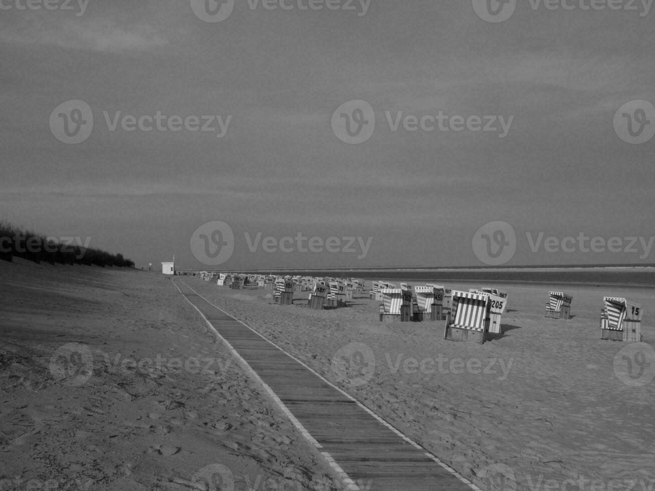 Deutsche Insel im das Norden Meer foto