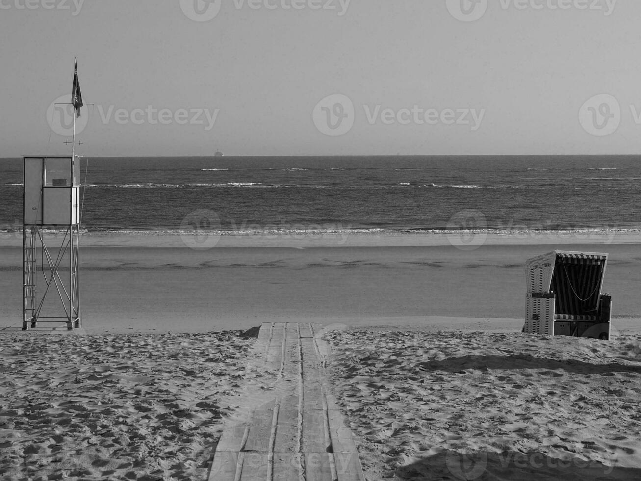 Deutsche Insel im das Norden Meer foto