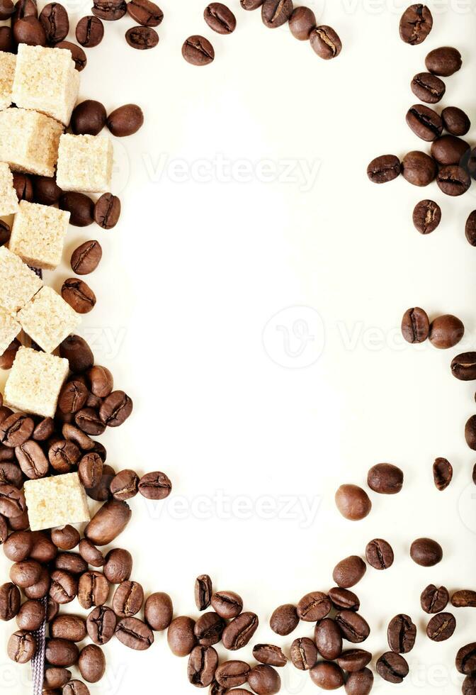 Kaffee Bohnen, Papier foto