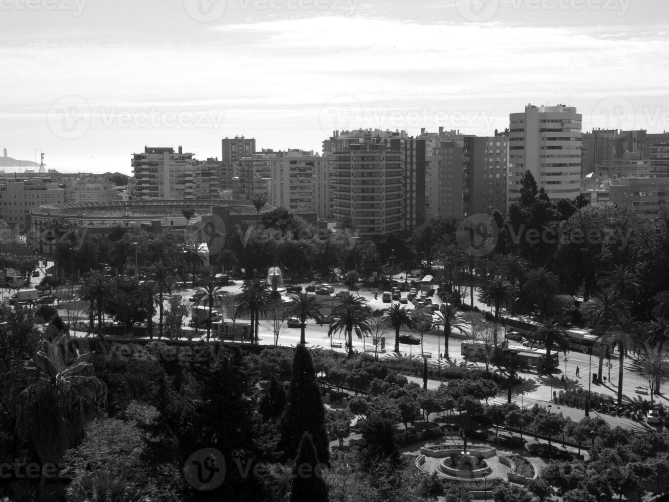 die stadt malaga in spanien foto