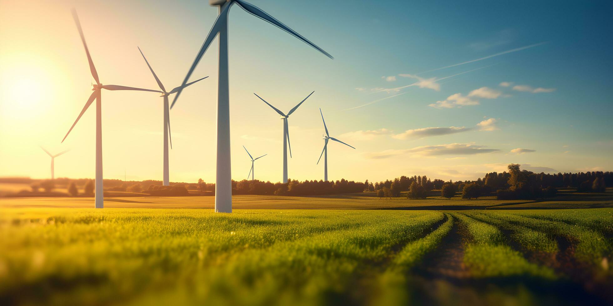 Wind Elektrizität Grün Leistung Umgebung Klima Solar- Elemente foto