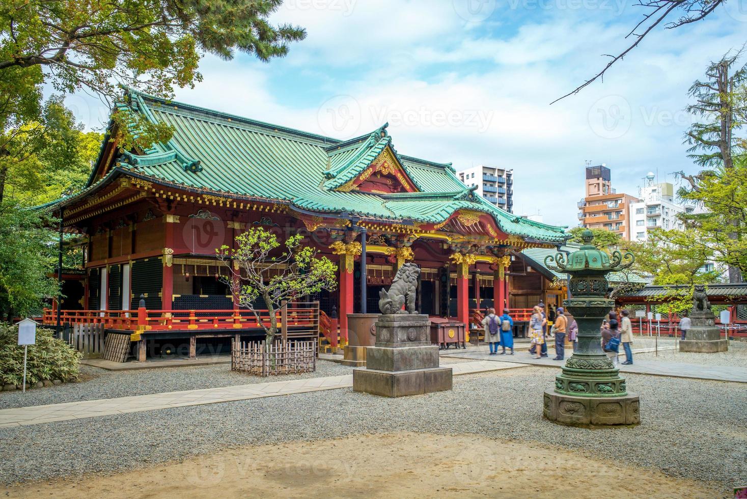 Nezu-Schrein in Tokio in Japan foto