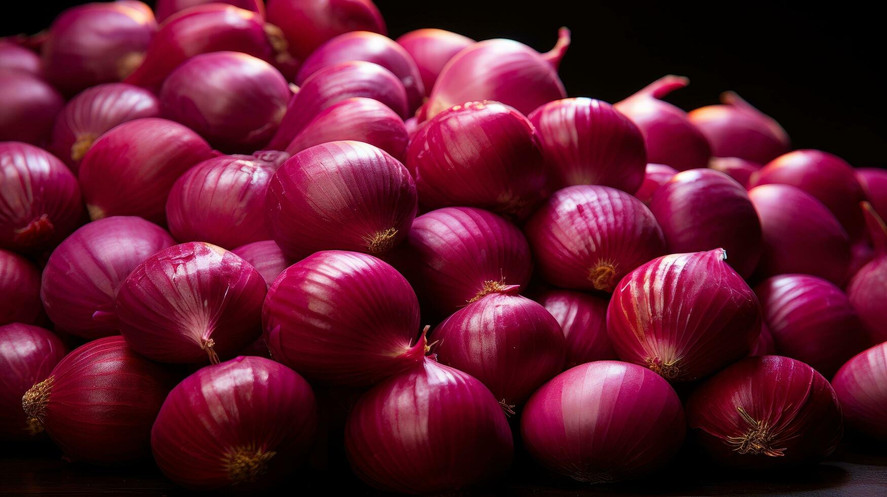 rot frisch Zwiebel Hintergrund foto