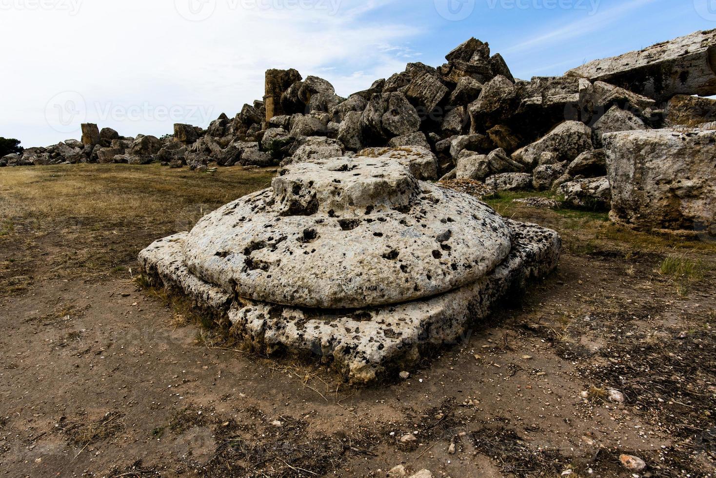 Ruinen von Selinunte in Sizilien, Italien foto