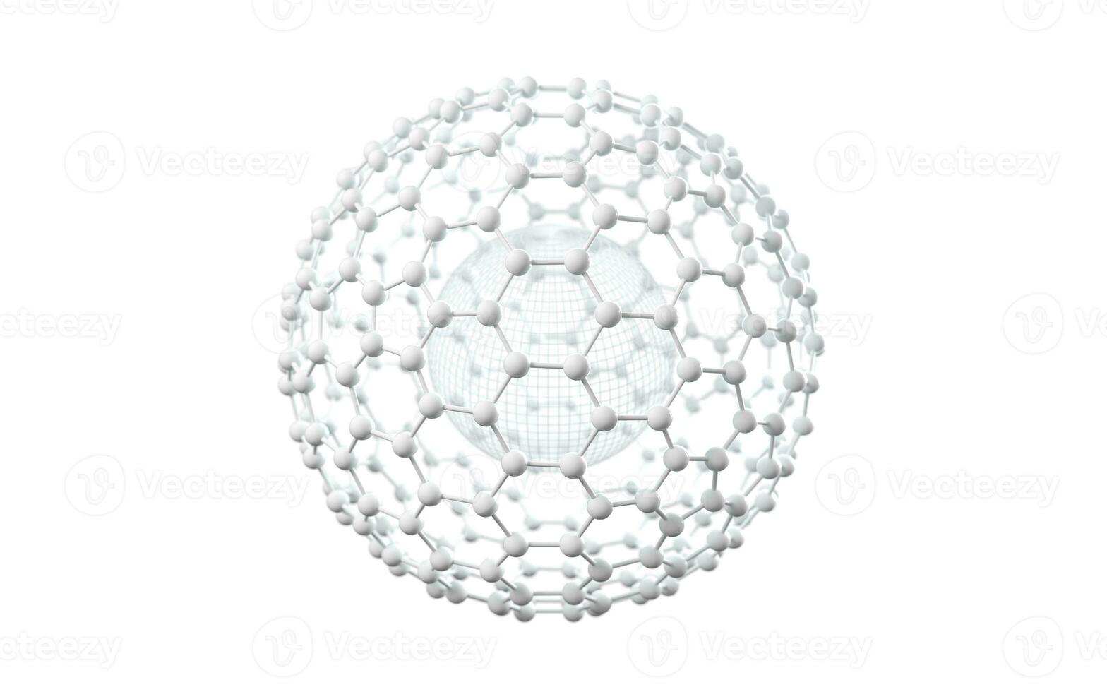 Biochemie wissenschaftlich Knoten, molekular Verbindung, 3d Wiedergabe. foto