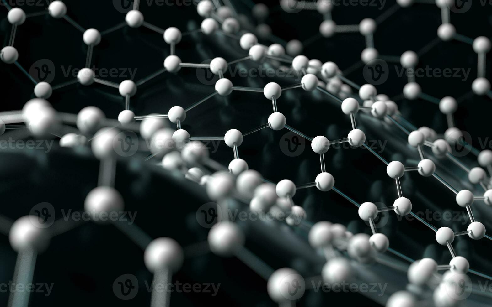 Biochemie wissenschaftlich Knoten, molekular Verbindung, 3d Wiedergabe. foto