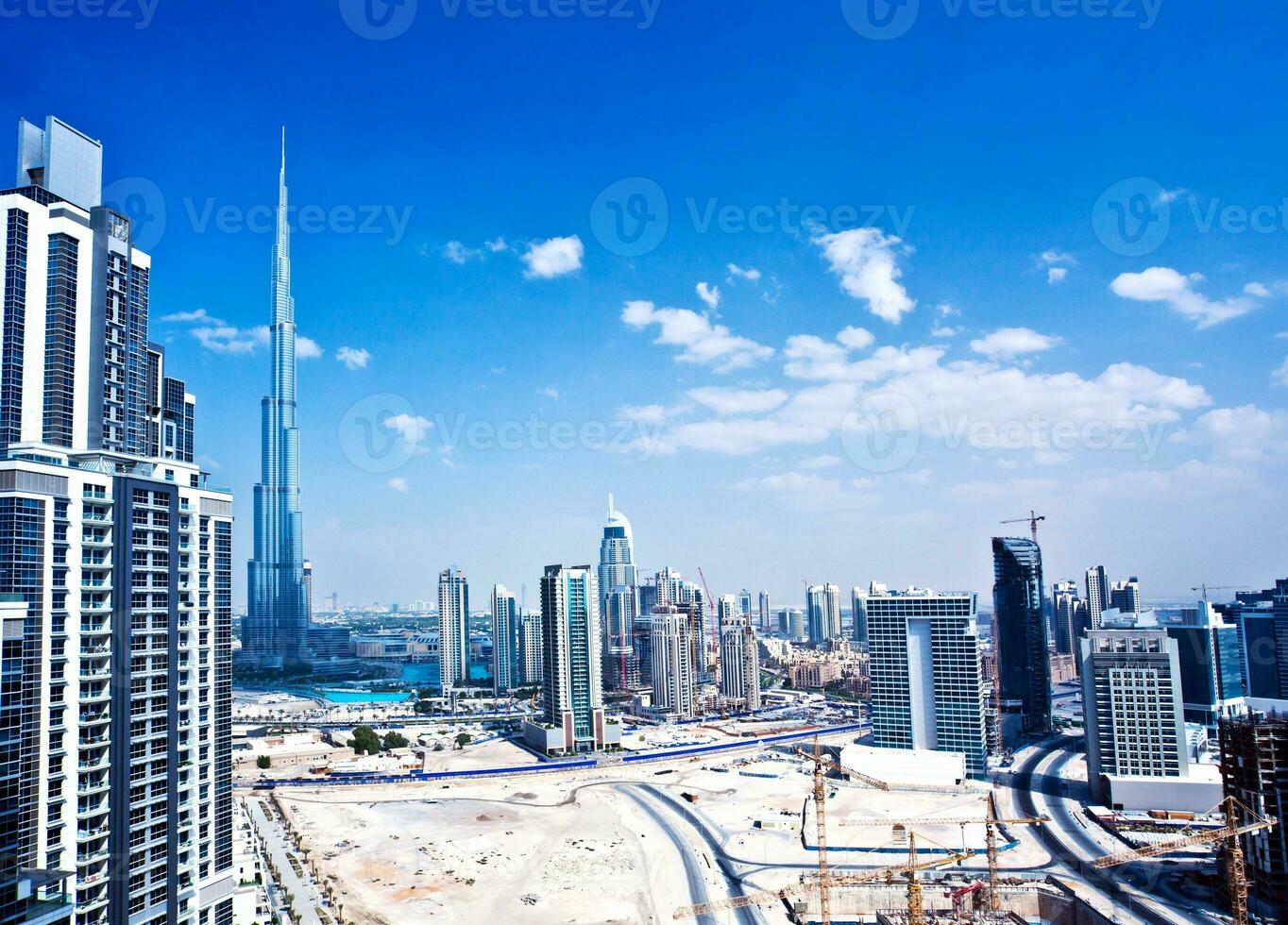 Panorama- Bild von Dubai Stadt foto