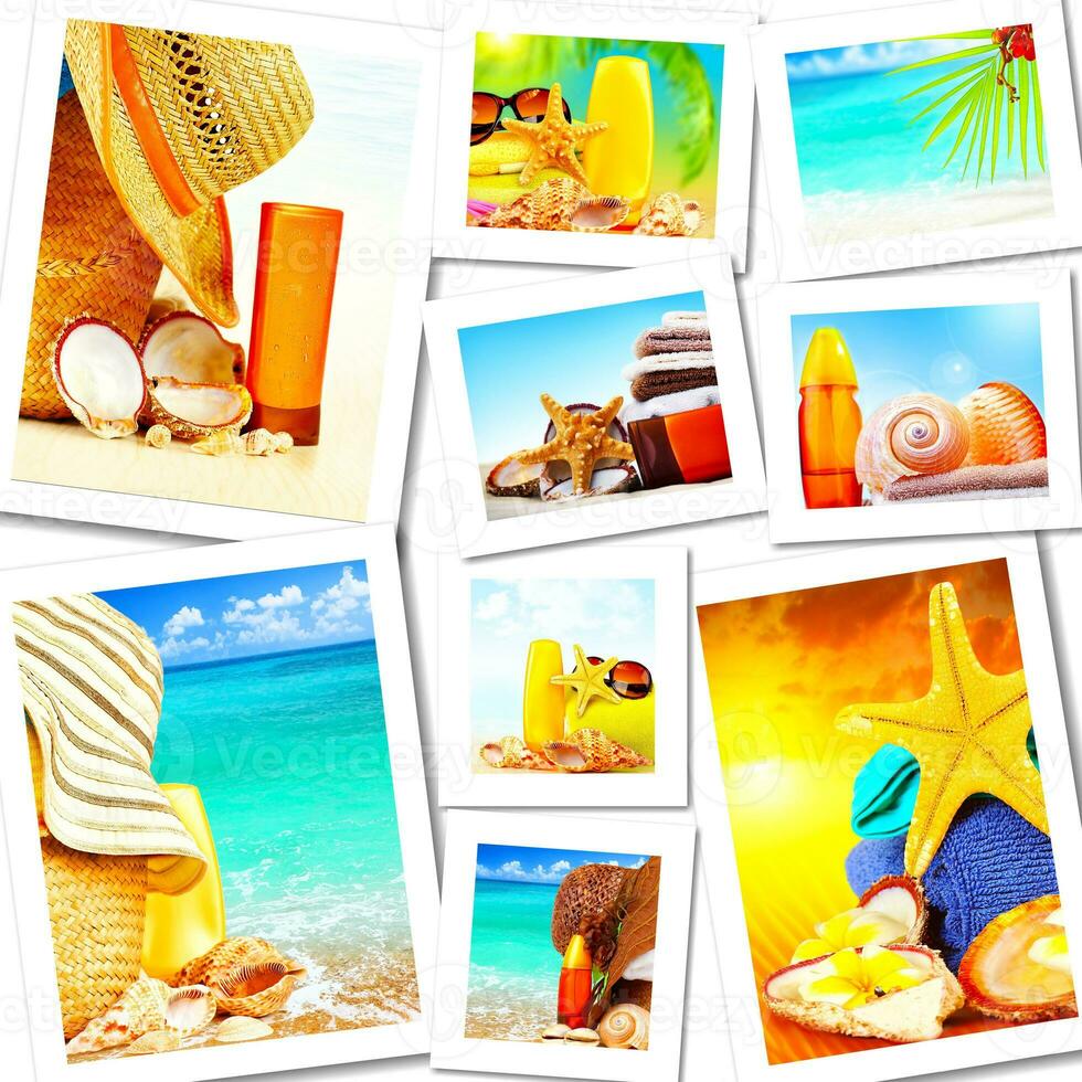 Sommer- Spaß Konzept Collage foto