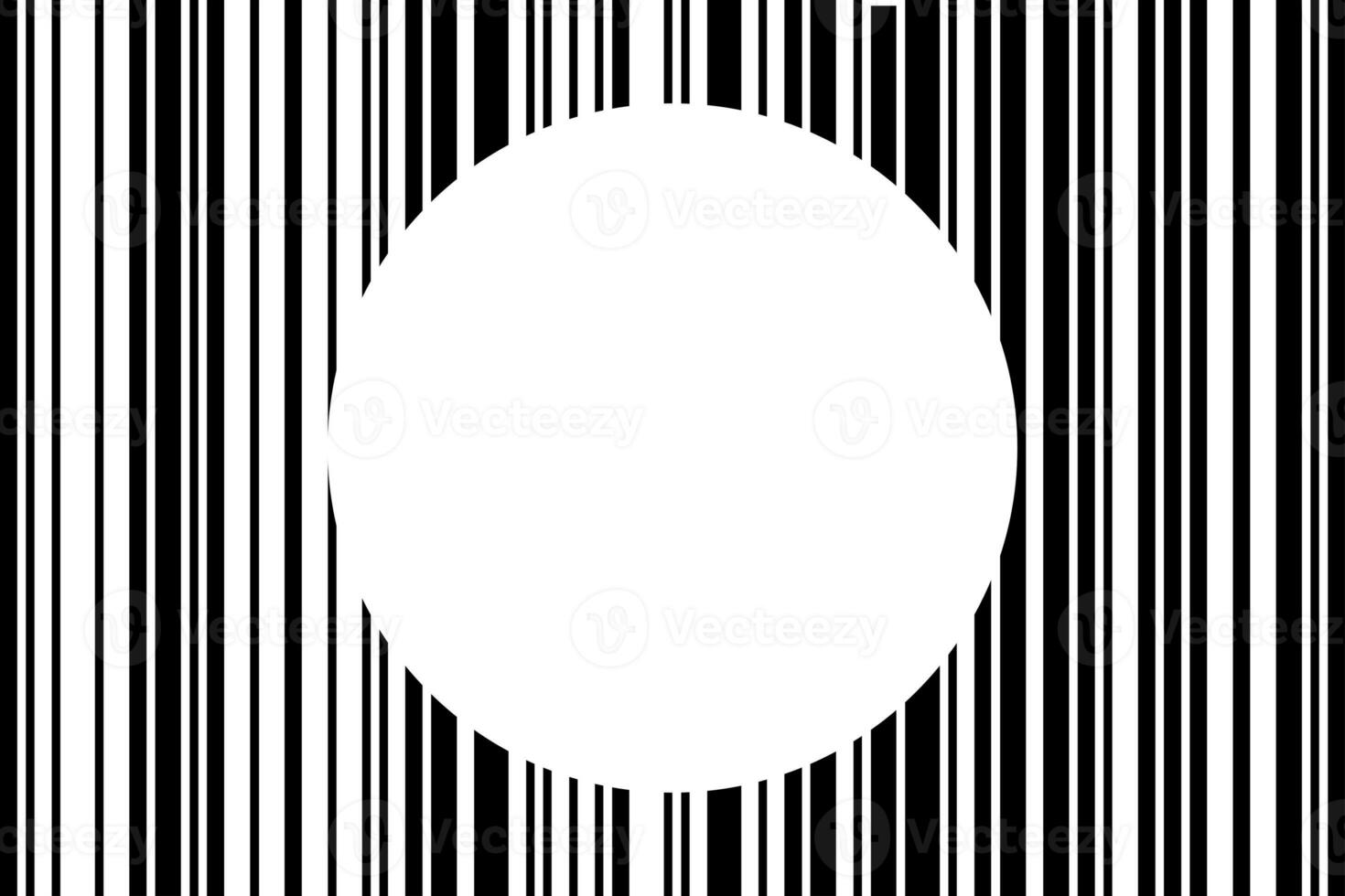 Barcode Stil abstrakt Weiß Hintergrund mit Kreis gestalten Kopieren Raum zum Geschäft Banner Hintergrund Einzelhandel, Geschäft. Illustration niemand. foto