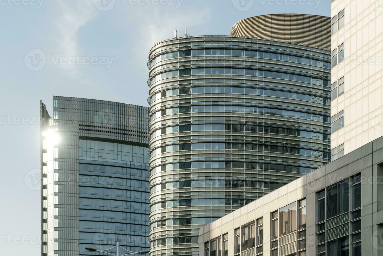 das Landschaft im das Center von Stadt, modern kommerziell Hintergrund. foto