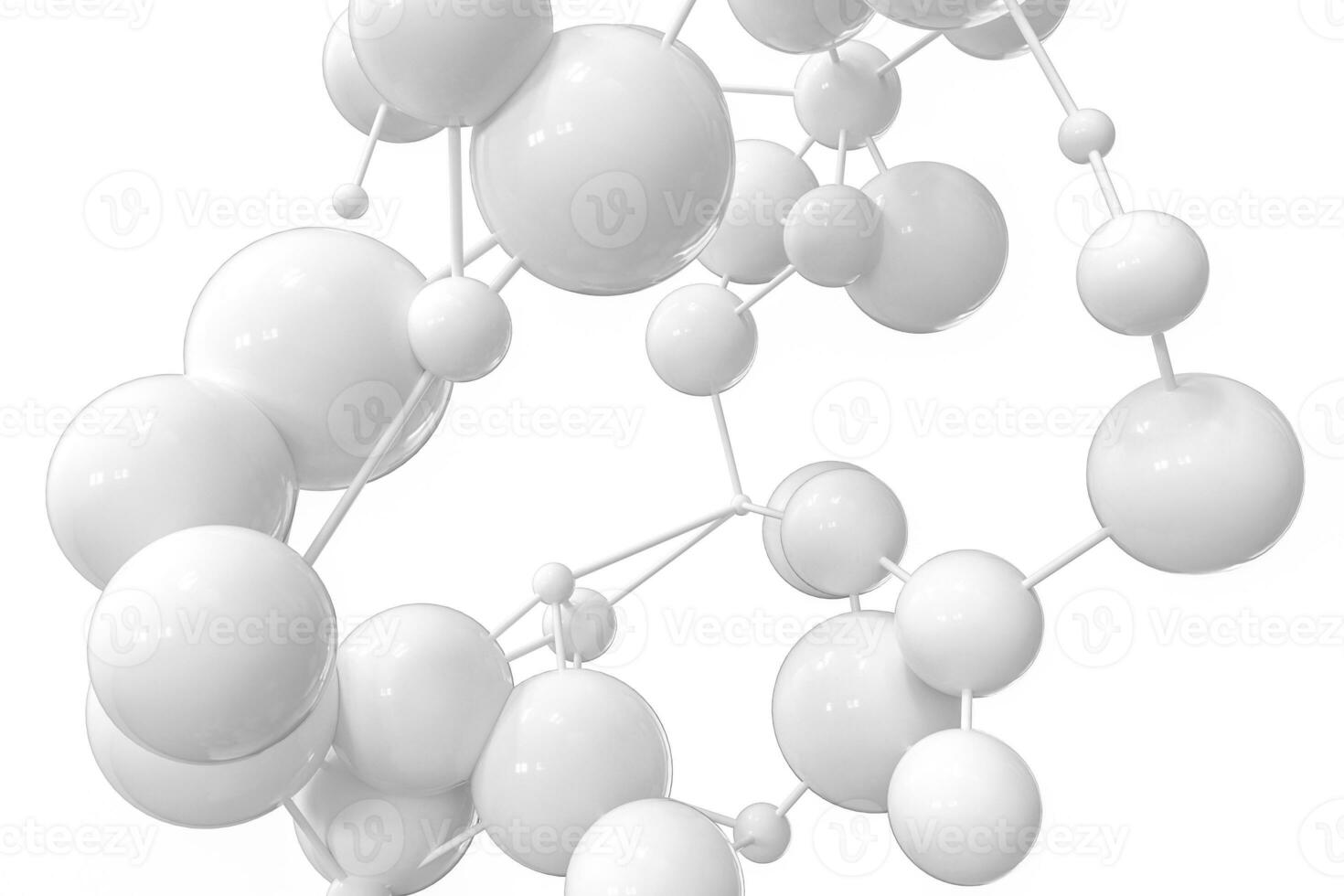 Gen Linien und Knoten, biologisch Gen Struktur, 3d Wiedergabe. foto