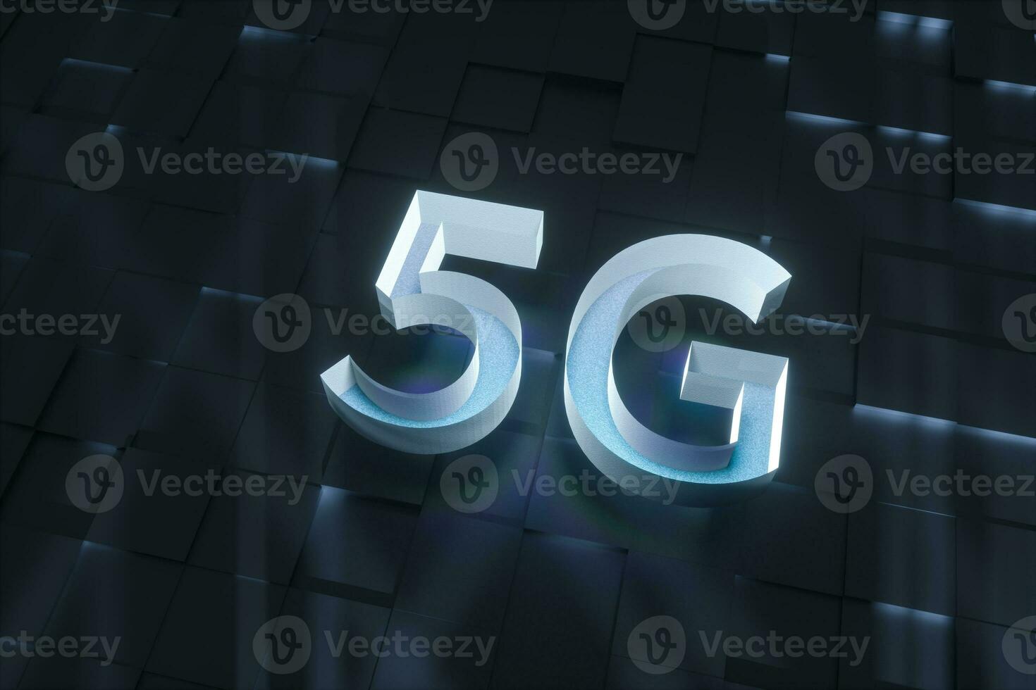 3d Wiedergabe, 5g Schriftart und Schaltkreis Hintergrund foto