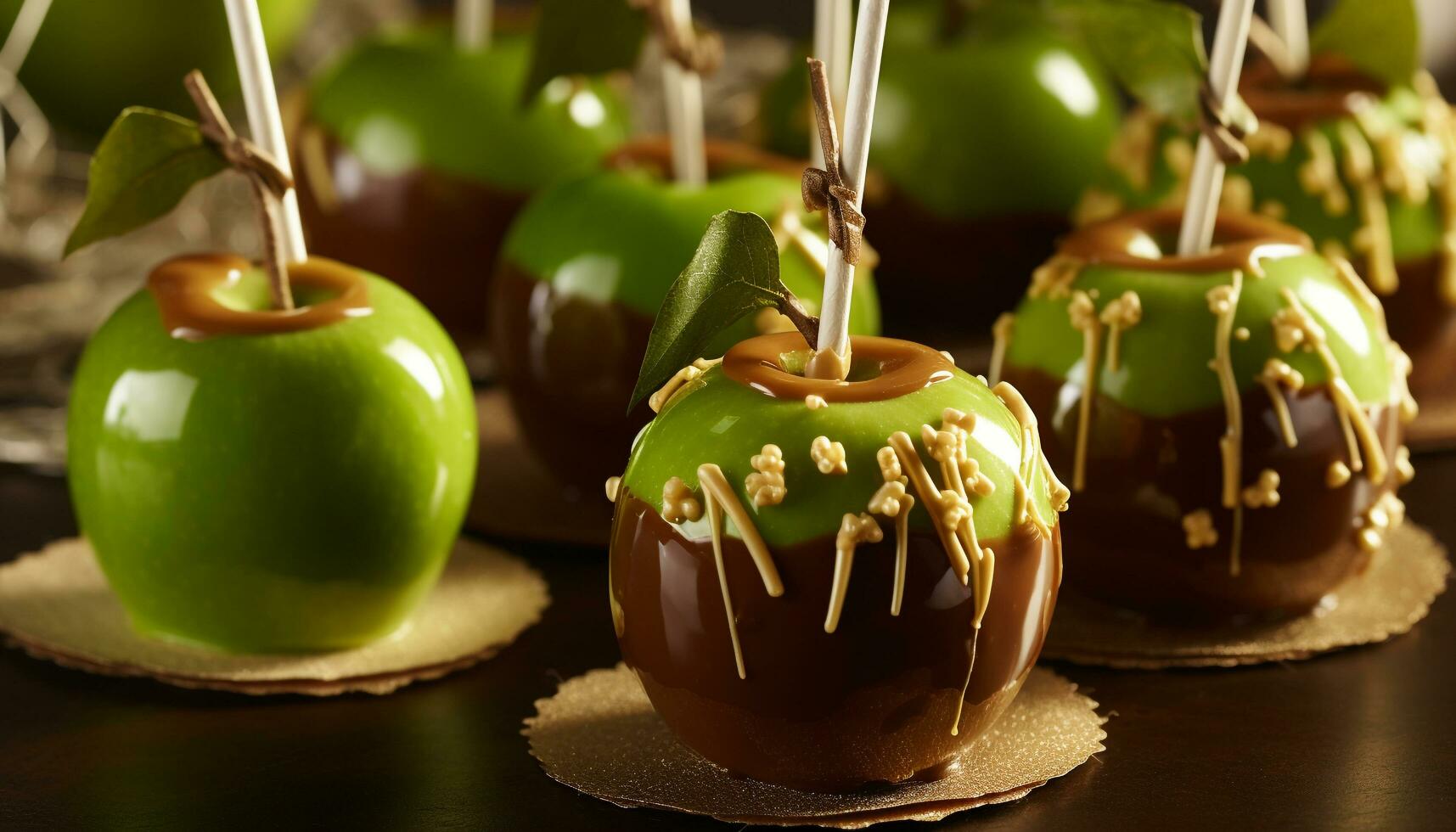 ein Gourmet Dessert Teller mit Schokolade eingetaucht Obst und hausgemacht Kekse generiert durch ai foto