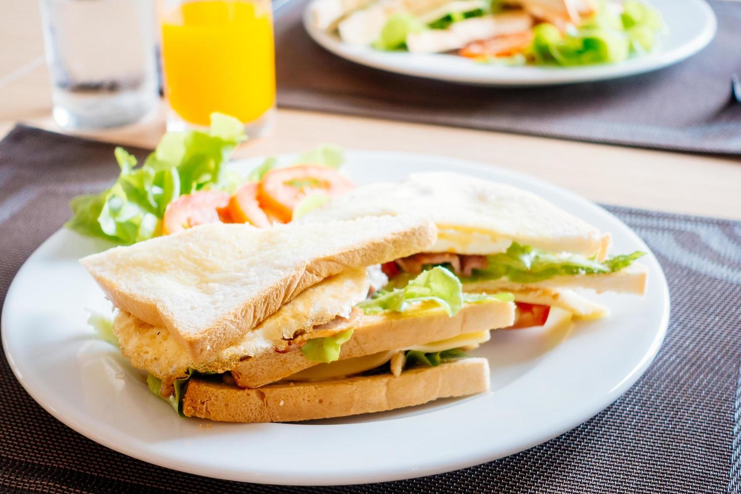 Clubbrot und Sandwiches foto