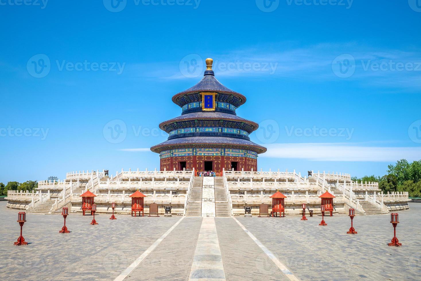 tempel des himmels, das wahrzeichen von peking, china foto