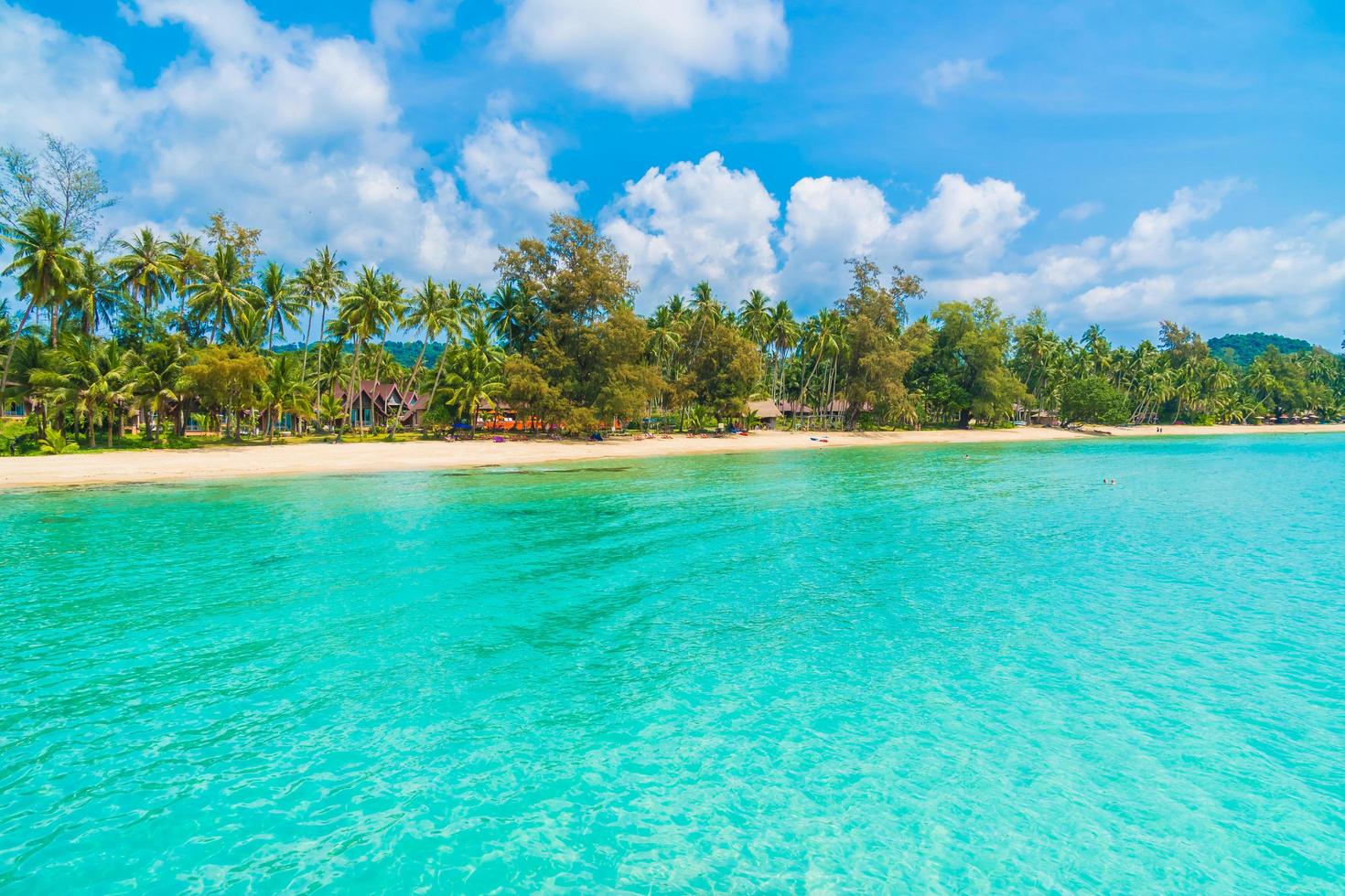 schöner tropischer Strand und Meer foto