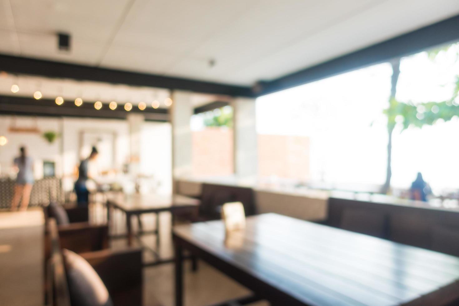 abstrakte Unschärfe Restaurant Interieur foto