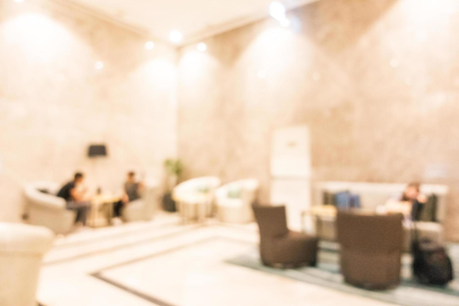 abstrakte Unschärfe defokussiertes Hotel- und Lobby-Interieur foto