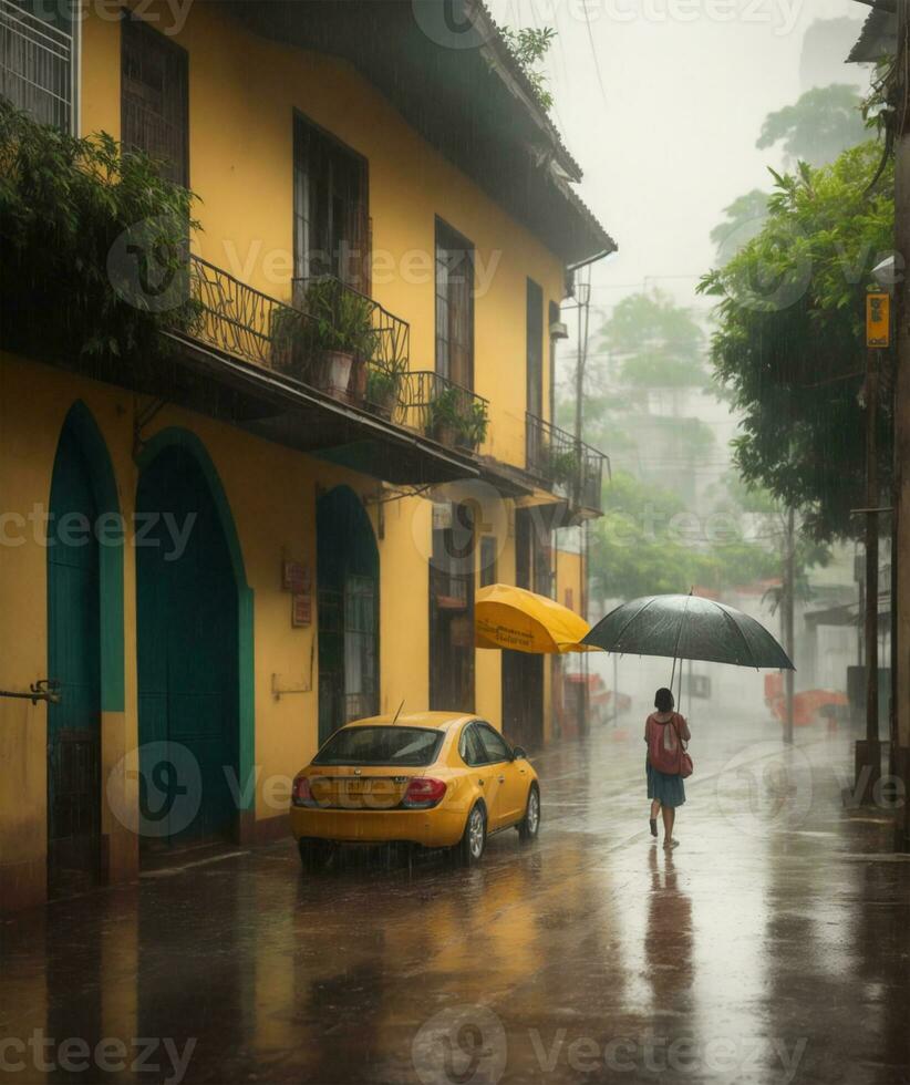 Regen im Brasilien foto