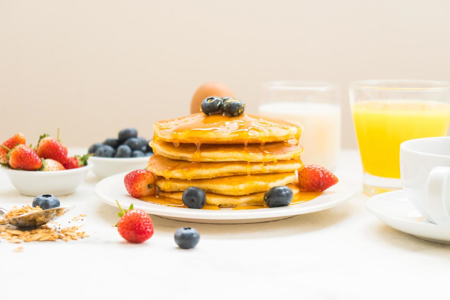 gesundes Frühstücksset foto