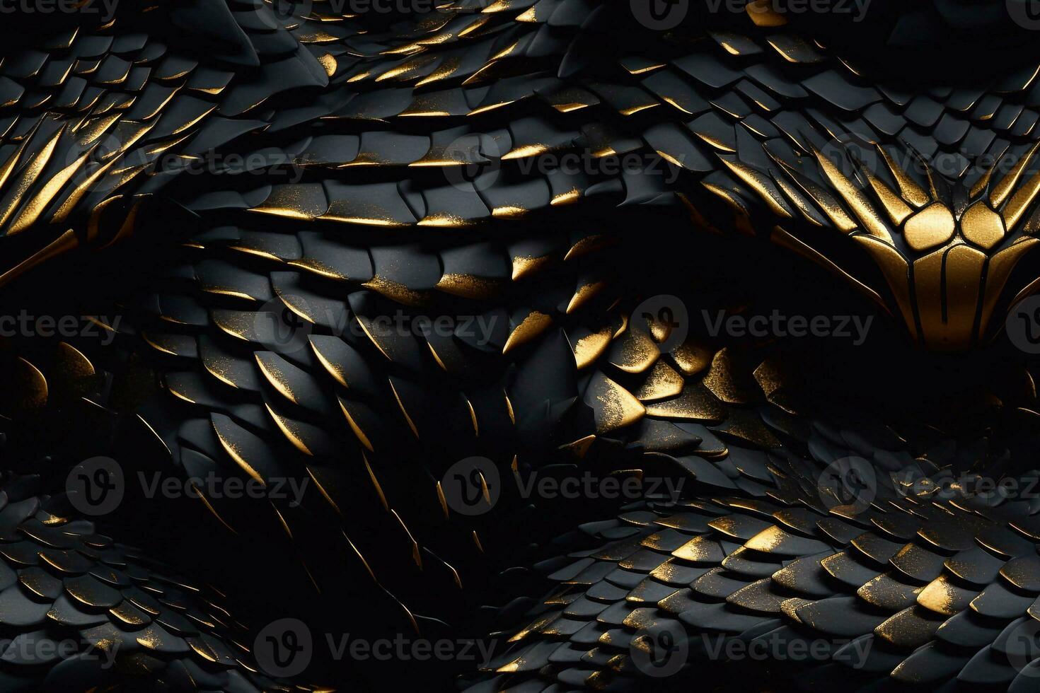 schwarz Schlangen.nahtlos magisch Fantasie Muster mit Schlangen und Drachen.Skalen. foto