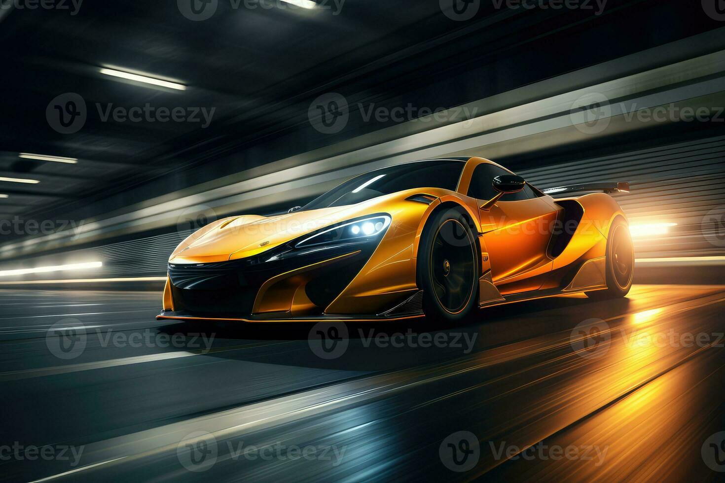 mclaren senna Hyperauto hd Hintergrund . ai generiert foto