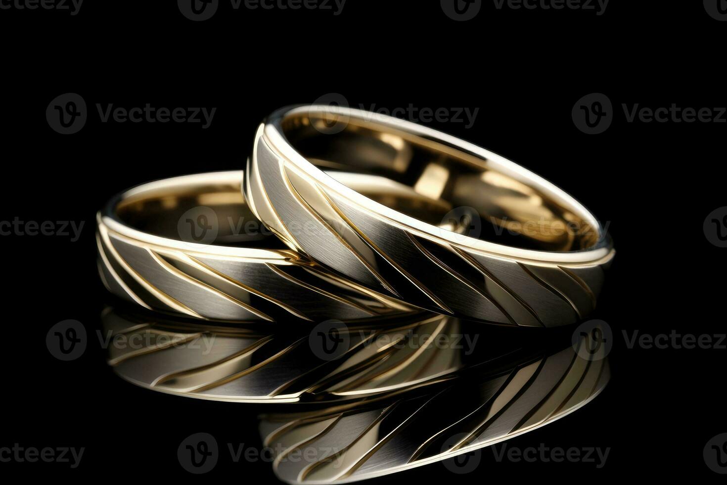 schön Hochzeit golden Ringe foto