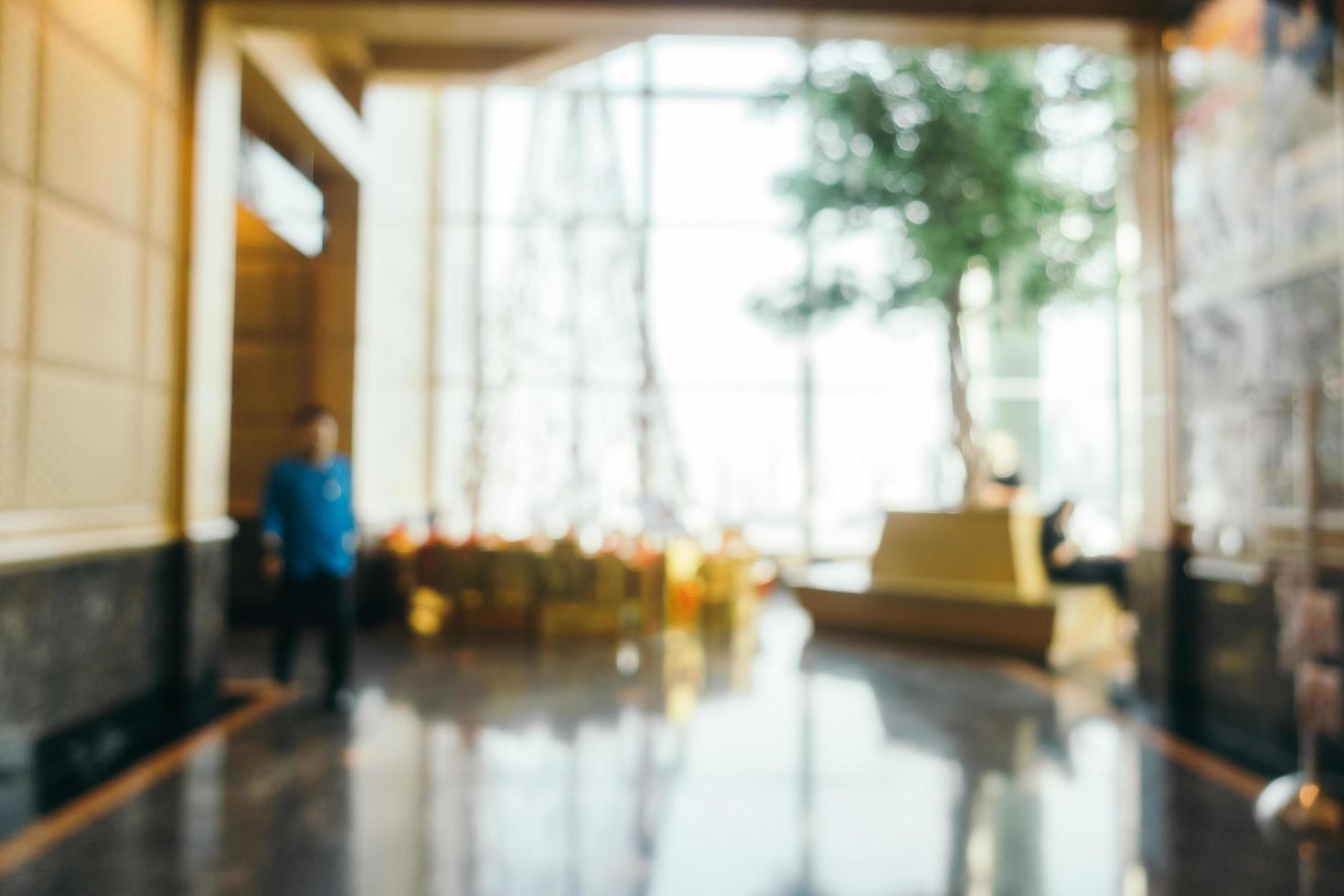 abstrakte Unschärfe Hotel- und Lobby-Interieur foto