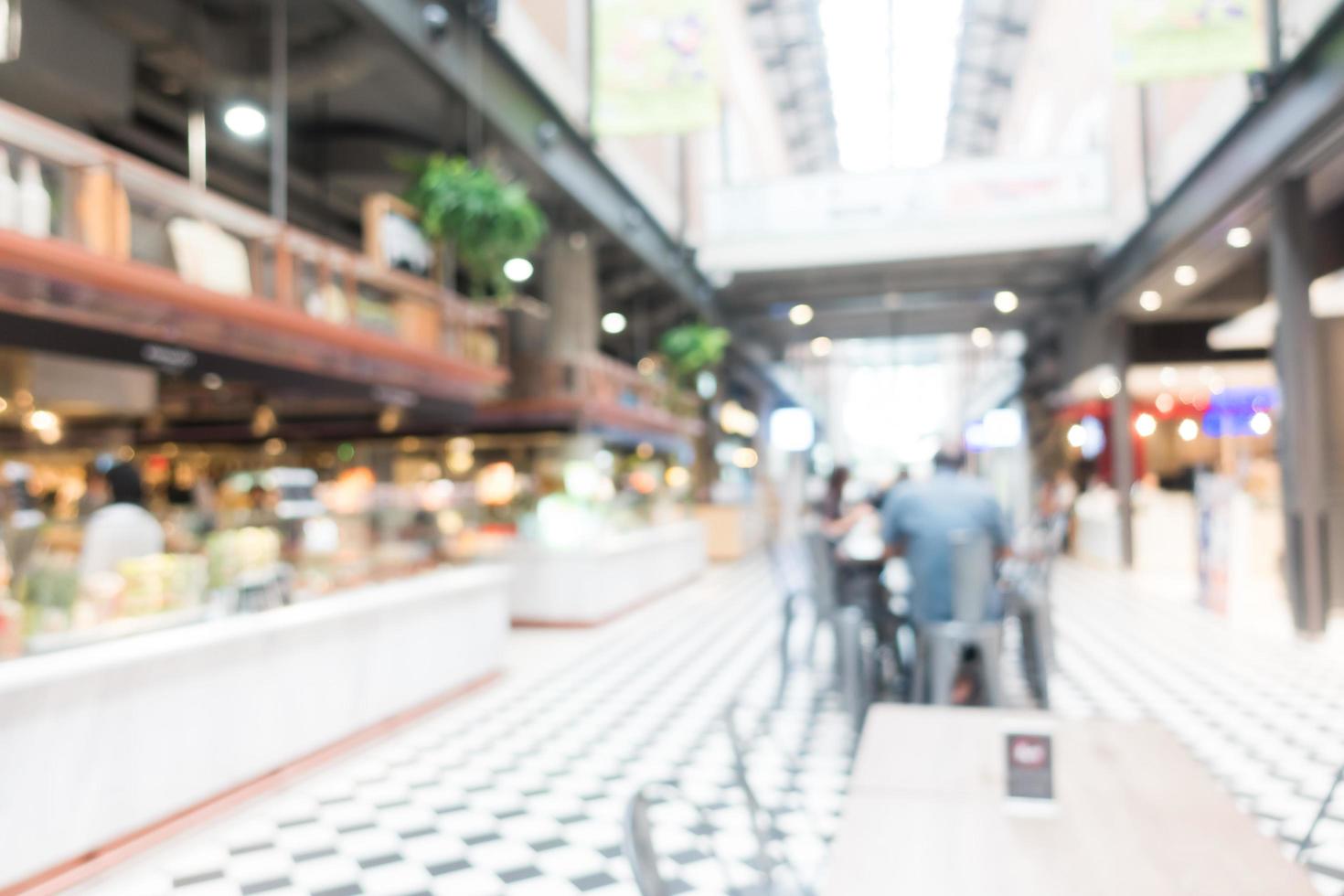 abstrakte Unschärfe Food Court foto