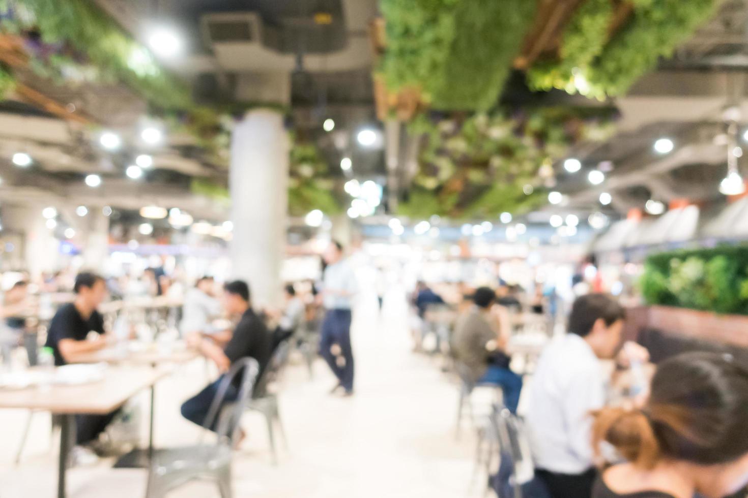 abstrakte Unschärfe Food Court foto