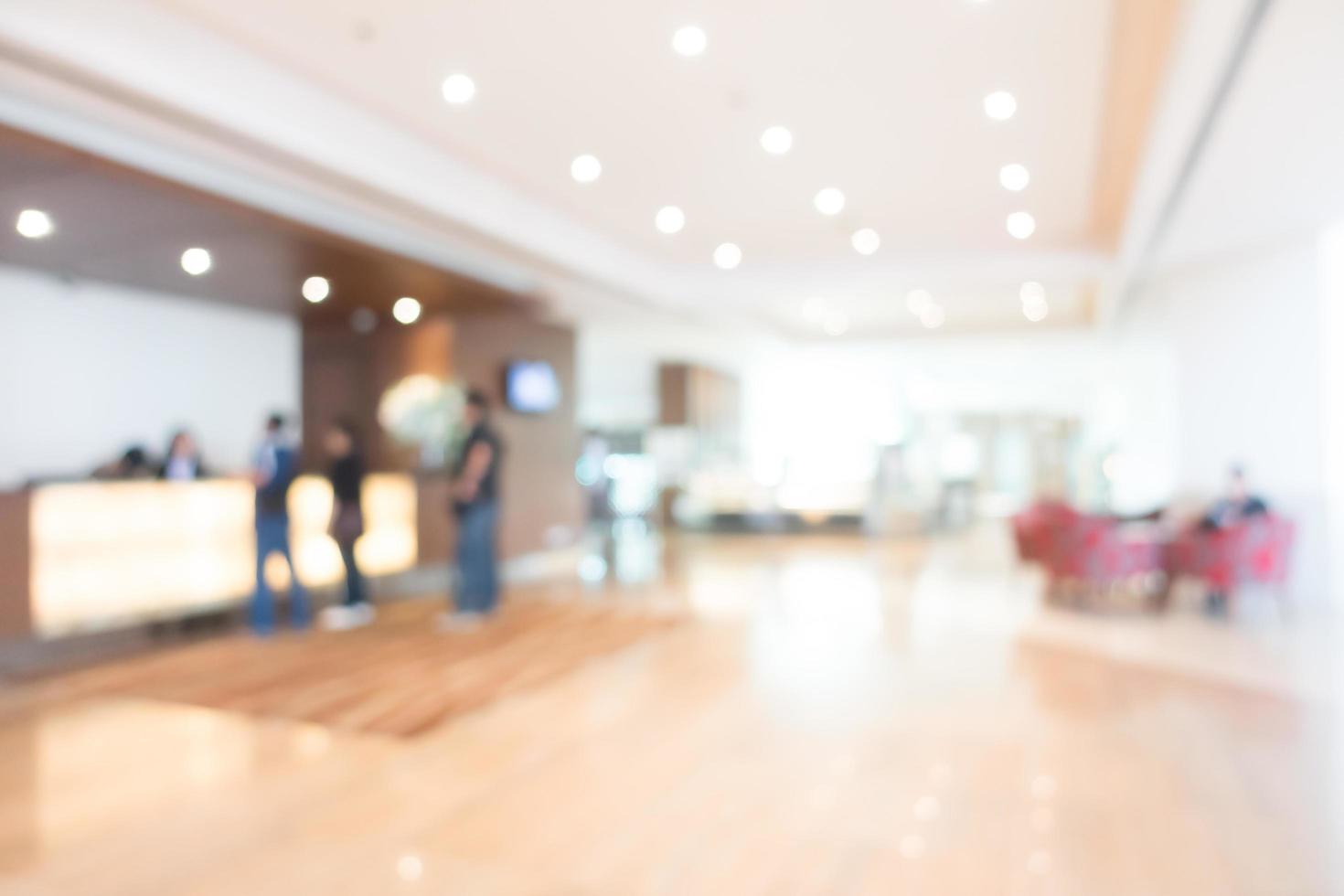 abstrakte Unschärfe Hotel- und Lobby-Interieur foto