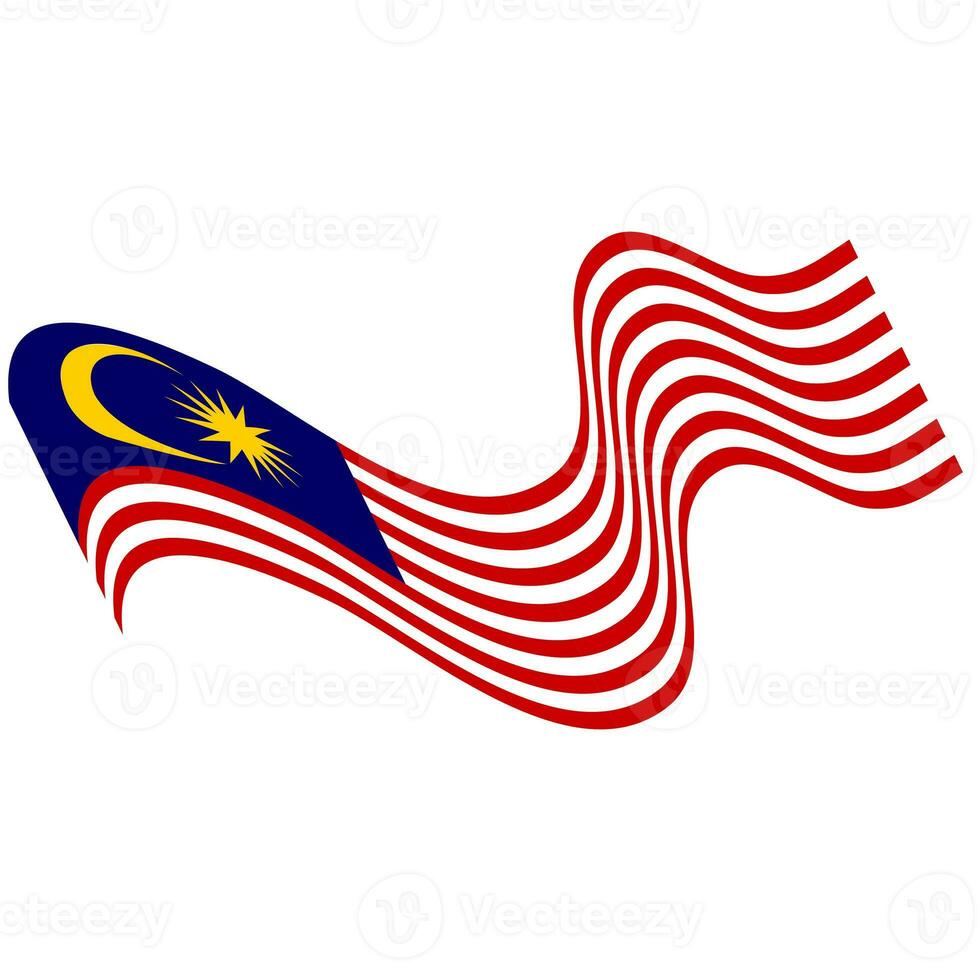 das Flagge von Malaysia. malaysisch Flagge. Bendera Malaysia. foto