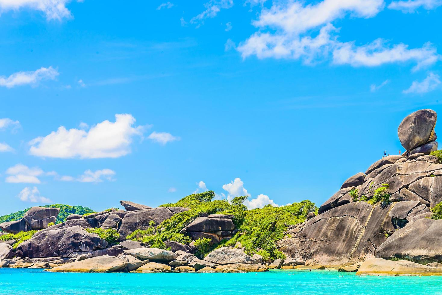 tropischer Strand und Meer foto