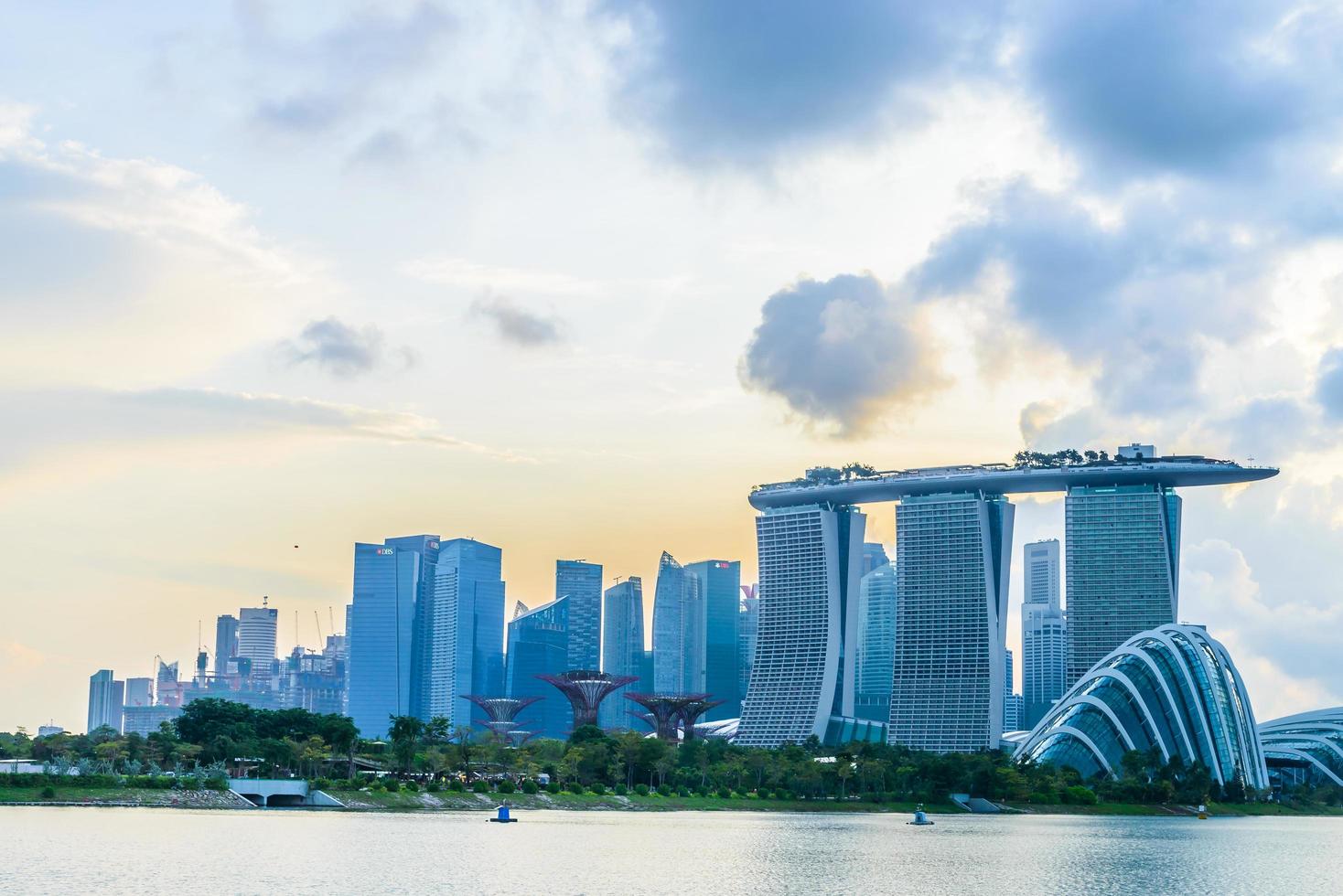 Skyline der Stadt Singapur foto