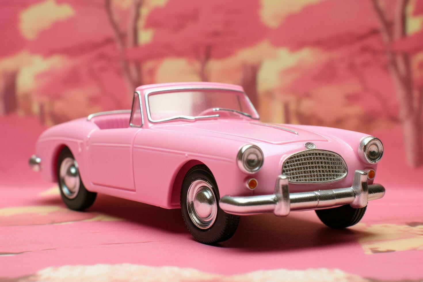 alt Rosa Spielzeug Auto foto