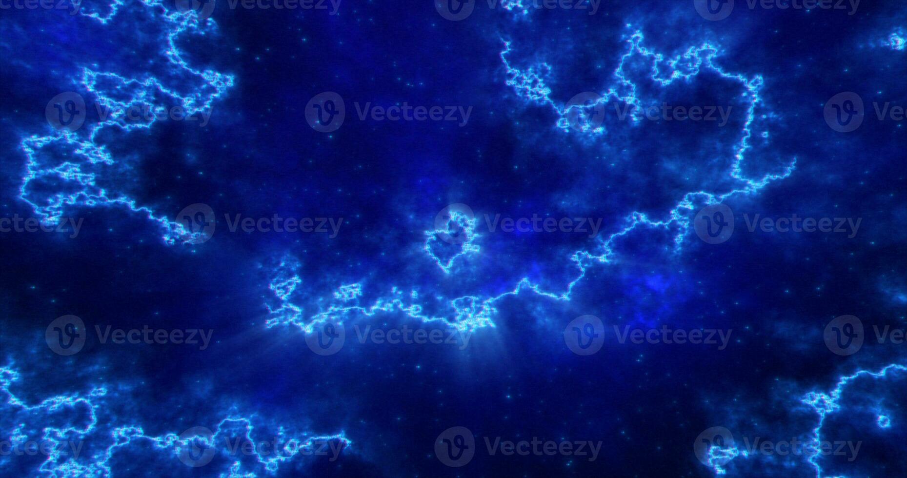 abstrakt futuristisch Hintergrund mit Blau und lila mehrfarbig Energie Magie Linien und Wellen von kosmisch Muster foto