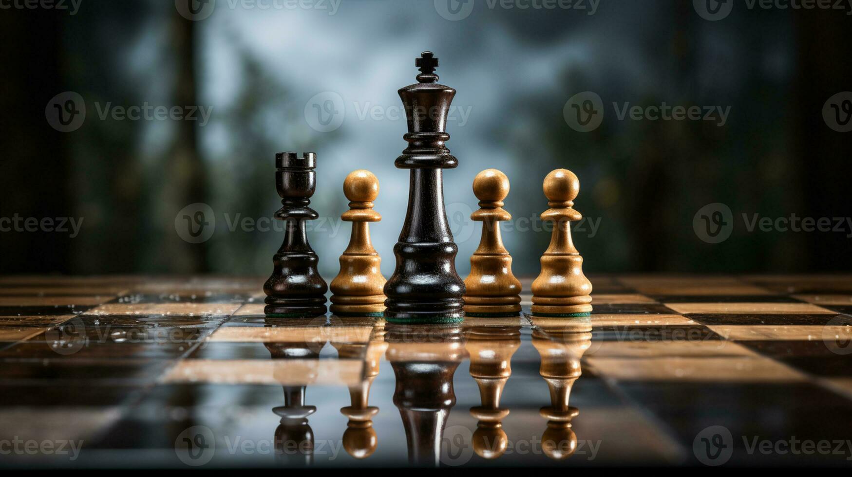 Schach Spiel verwenden Strategien zu Regeln das Planke, Entscheidung Herstellung passen, Schach Stück isoliert auf Hintergrund, ai generiert foto