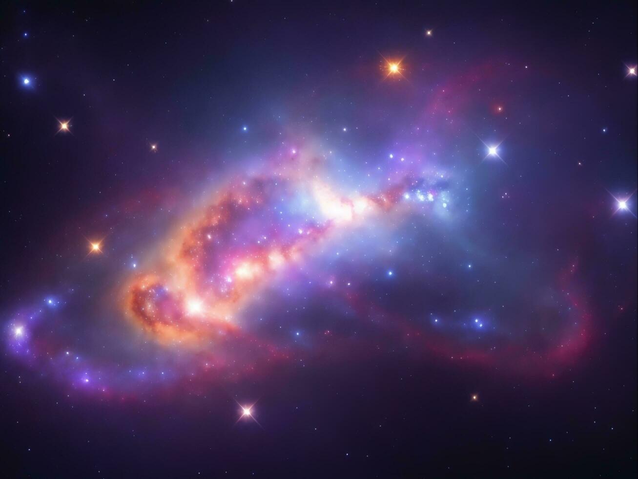 ätherisch kosmisch Schauspiel himmlisch Streifen das sternenklar Universum, generativ ai foto