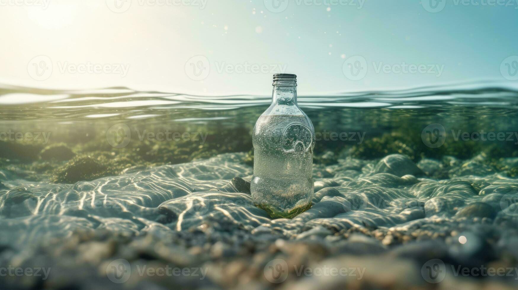 Tintenfisch unter Wasser Plastik Verschmutzung 30748898 Stock-Photo bei  Vecteezy