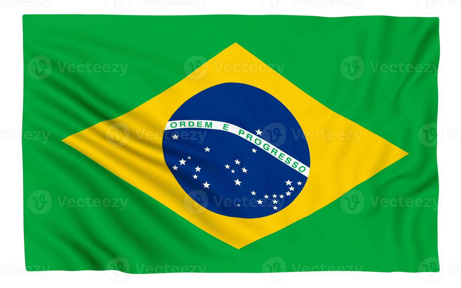 Flagge von Brasilien foto
