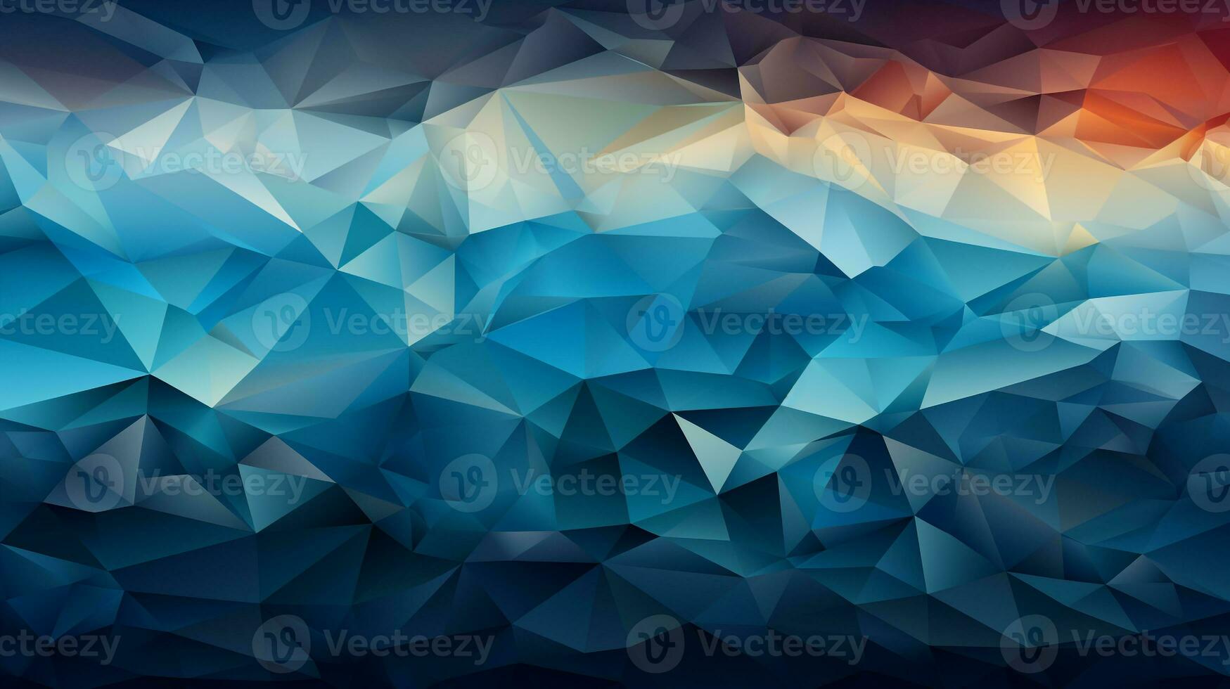 Hintergrund Blau Polygon ai foto