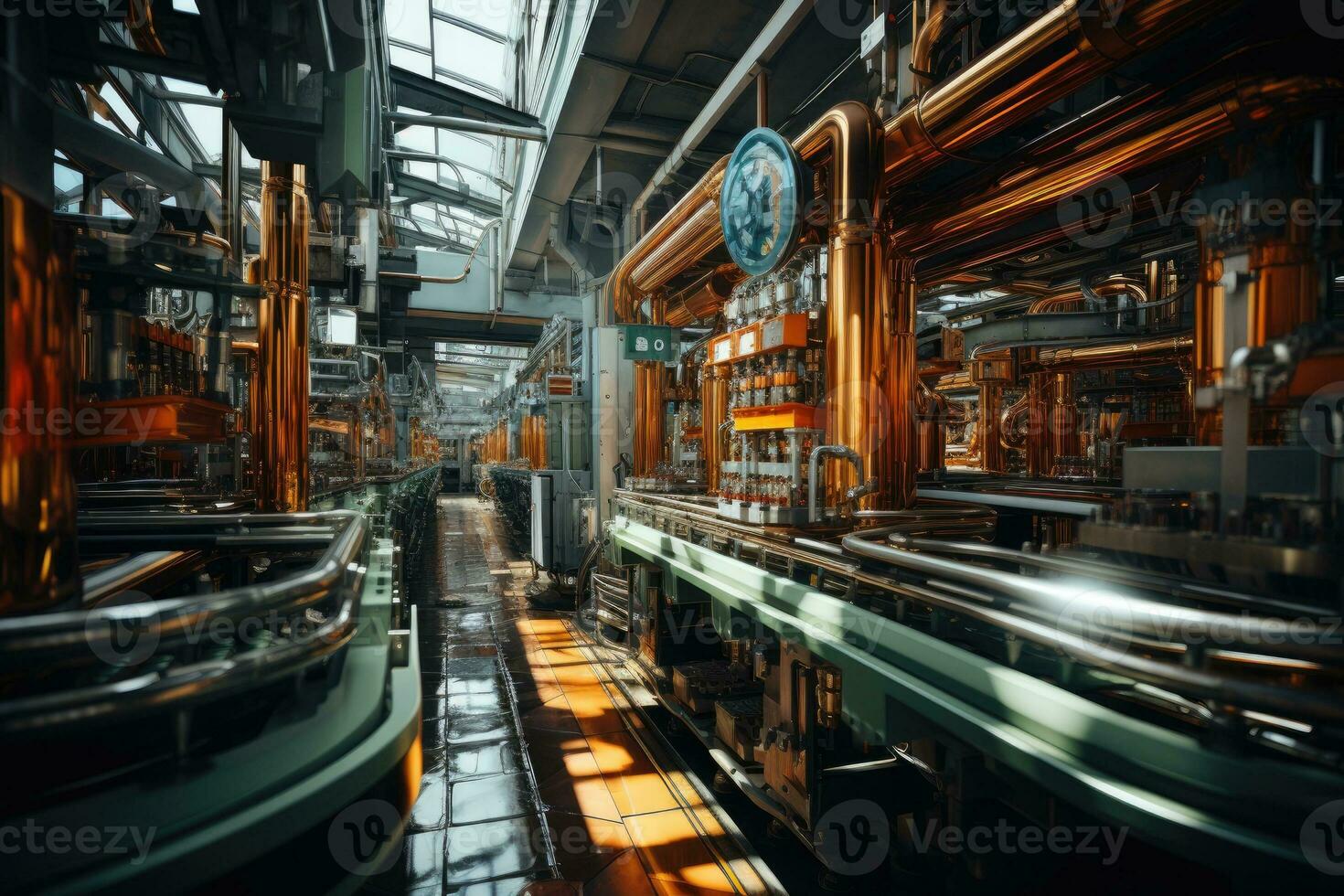 Innere von Werkstatt Fabrik foto