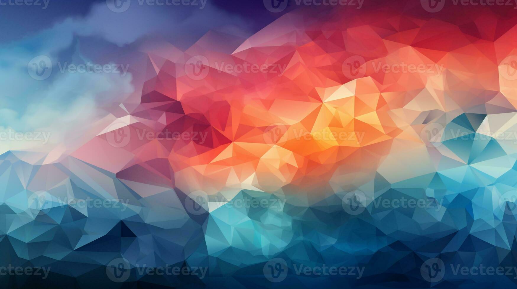 bunt Polygon Hintergrund ai foto