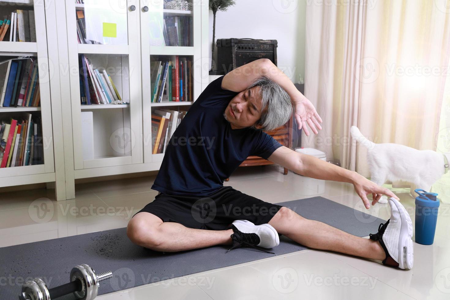 asiatischer Mann Training foto