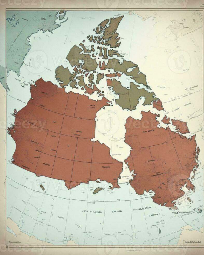 Kanada Karte d foto
