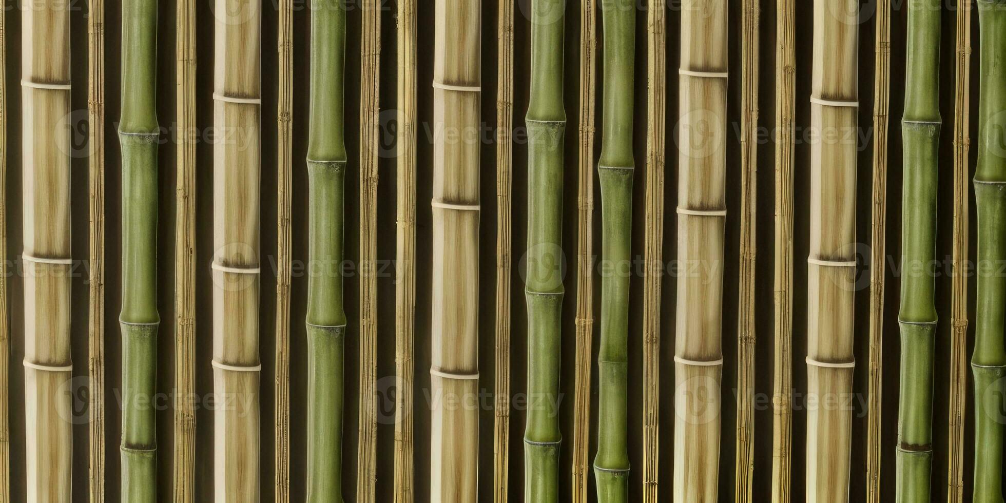 nahtlos Muster Bambus fotorealistisch zum Hintergrund erstellt mit ai generativ foto