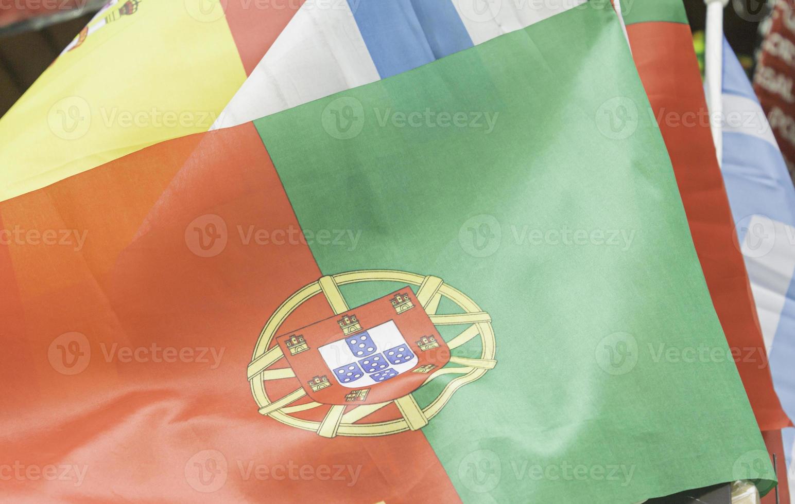 Flagge von Lissabon und Spanien foto