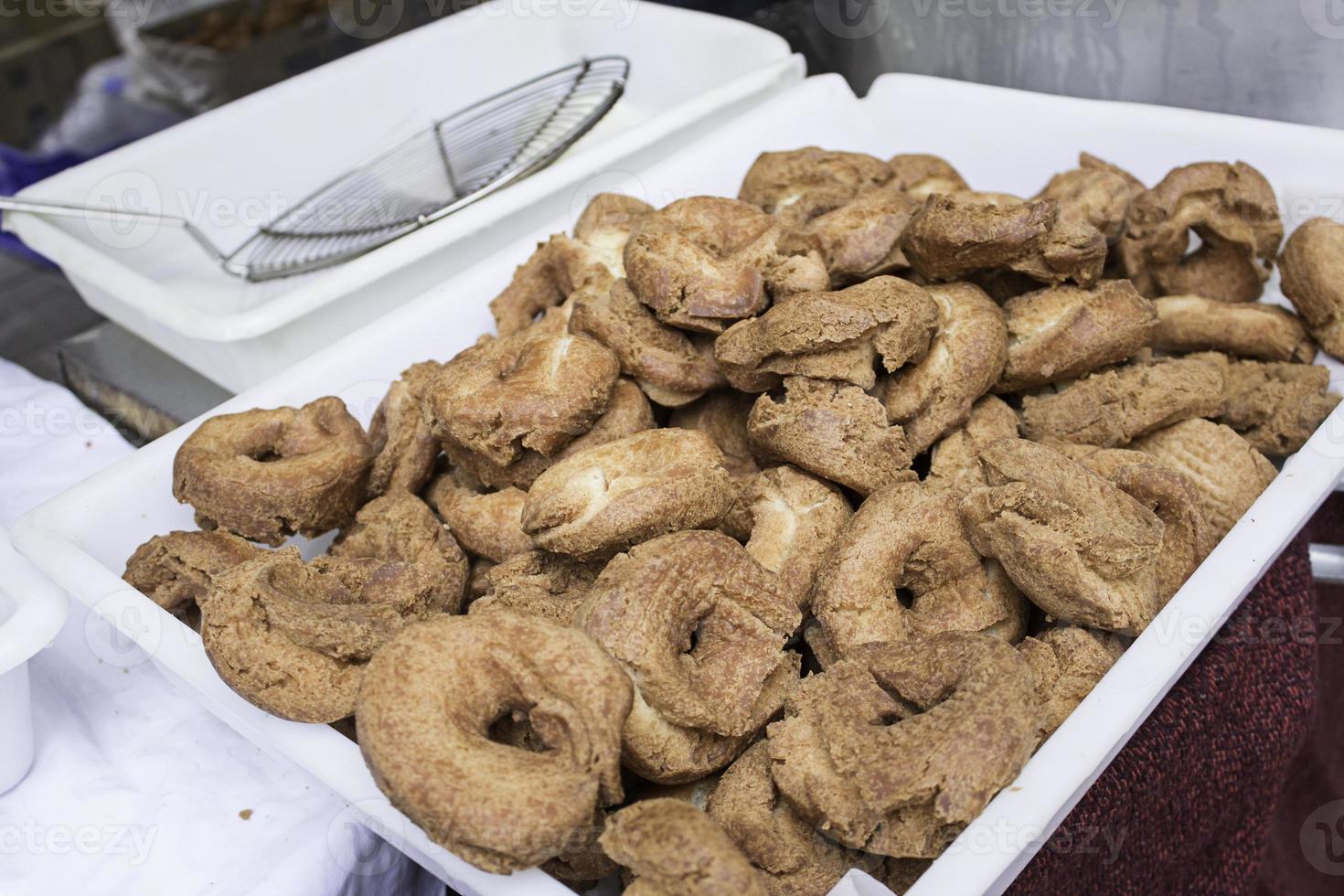 geröstete hausgemachte Donuts foto