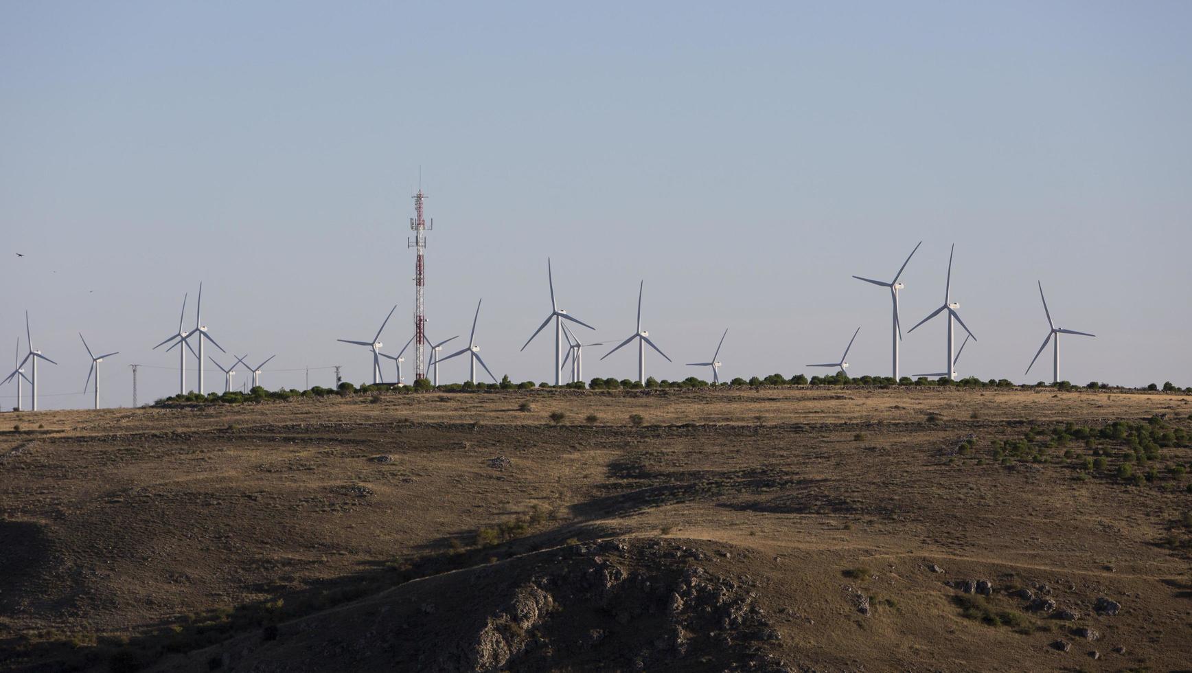 windmühlen in der provinz soria, castilla y leon, spanien foto