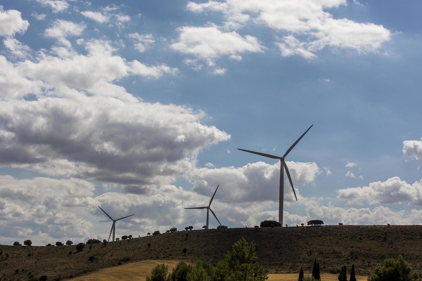 windmühlen in der provinz soria, castilla y leon, spanien foto